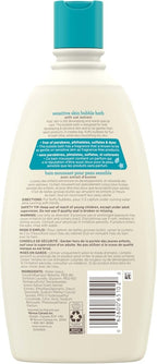 Aveeno Kids Sensitive Skin Bubble Bath, Children's Bubble Bath for Sensitive Skin with Oat Extract, Kid's Bath Liquid Nourishes Dry Skin & Makes Big, Fluffy Bubbles for Bath Time Fun, Dye - Free, 567 mL - LittleTreasures