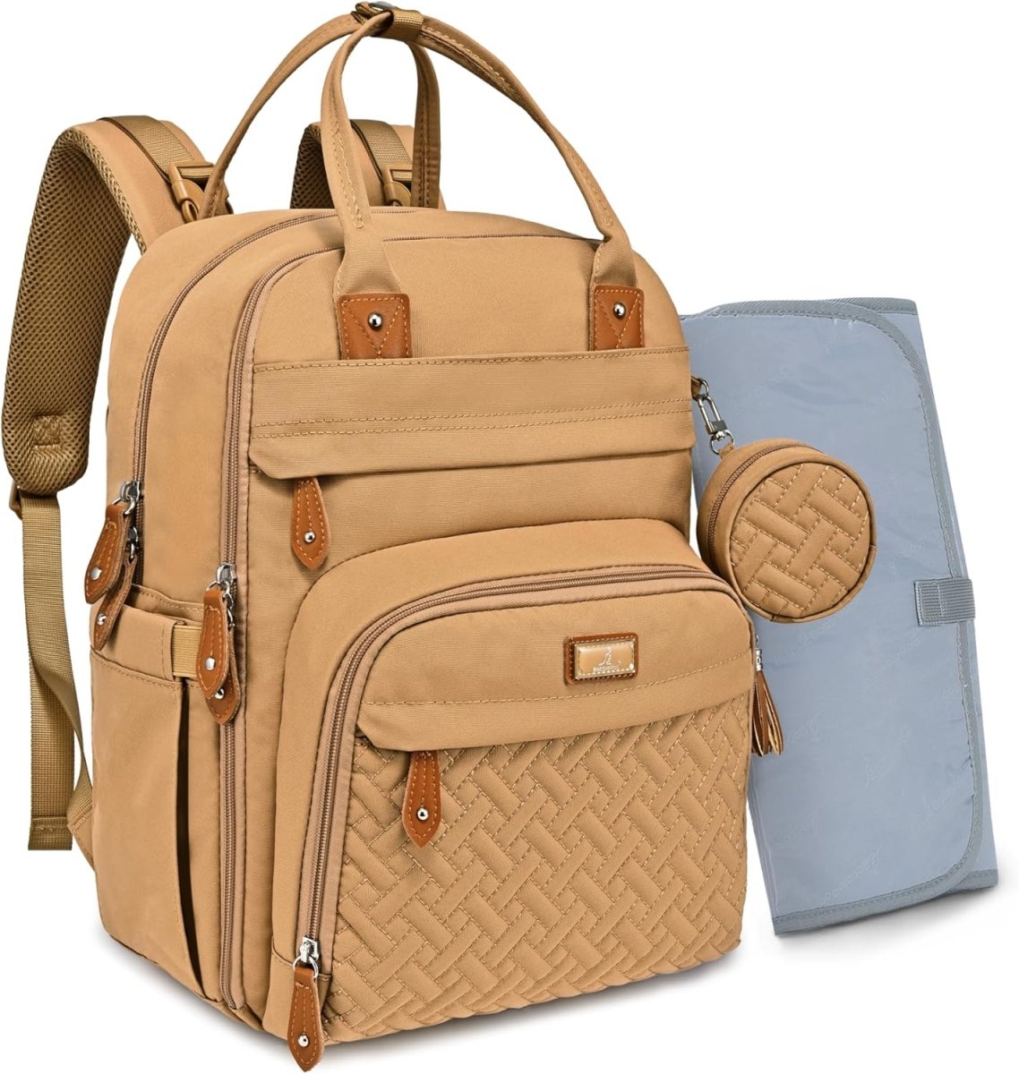 BabbleRoo Diaper Bag Backpack, Baby Essentials Travel Bag - LittleTreasures