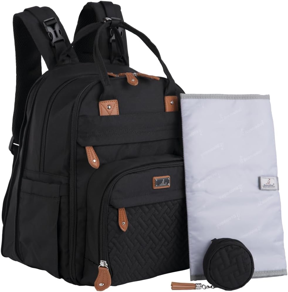 BabbleRoo Diaper Bag Backpack, Baby Essentials Travel Bag - LittleTreasures
