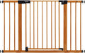 Babelio Extra Wide Metal Baby Gate w/ Wood Pattern, Easy Install - LittleTreasures