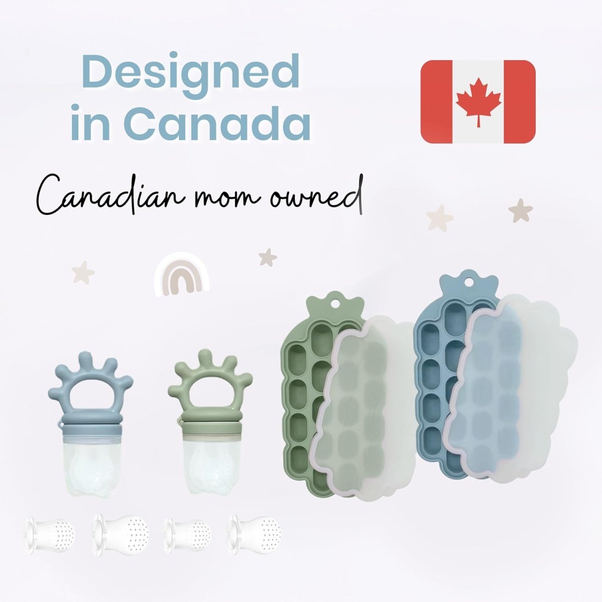 Baby Bliss Silicone Baby Food & Teething Pops Freezer Tray - LittleTreasures