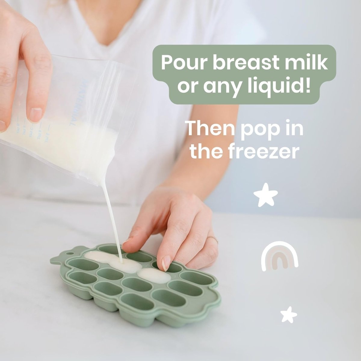 Baby Bliss Silicone Baby Food & Teething Pops Freezer Tray - LittleTreasures