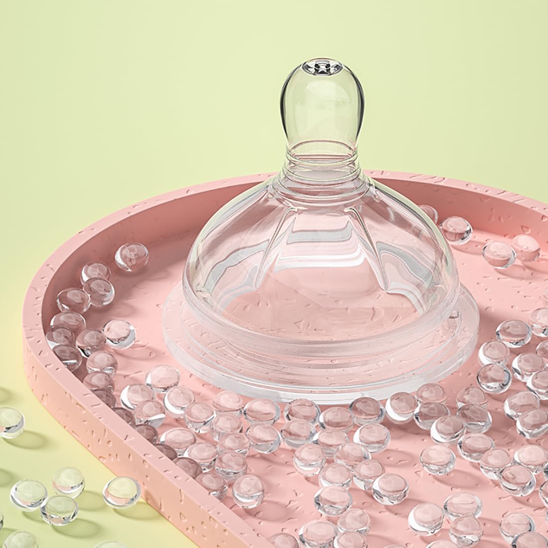 Baby Bottle 330ml, 11oz Weighted Straw Toddler Milk Feeding Bottle with Size “+” Variable Flow Teat for 12m+, Pink/ 2 Pack - LittleTreasures