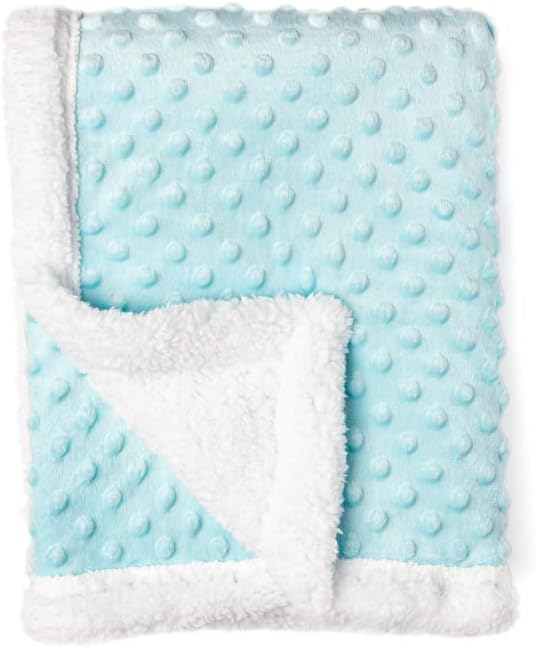 Baby Boy Gift Basket: They Did Not Stay 6 Feet Apart. Blue Bear, Sherpa Blanket, 3pc Snack Containers, 4pc Layette Gift Set and more - LittleTreasures