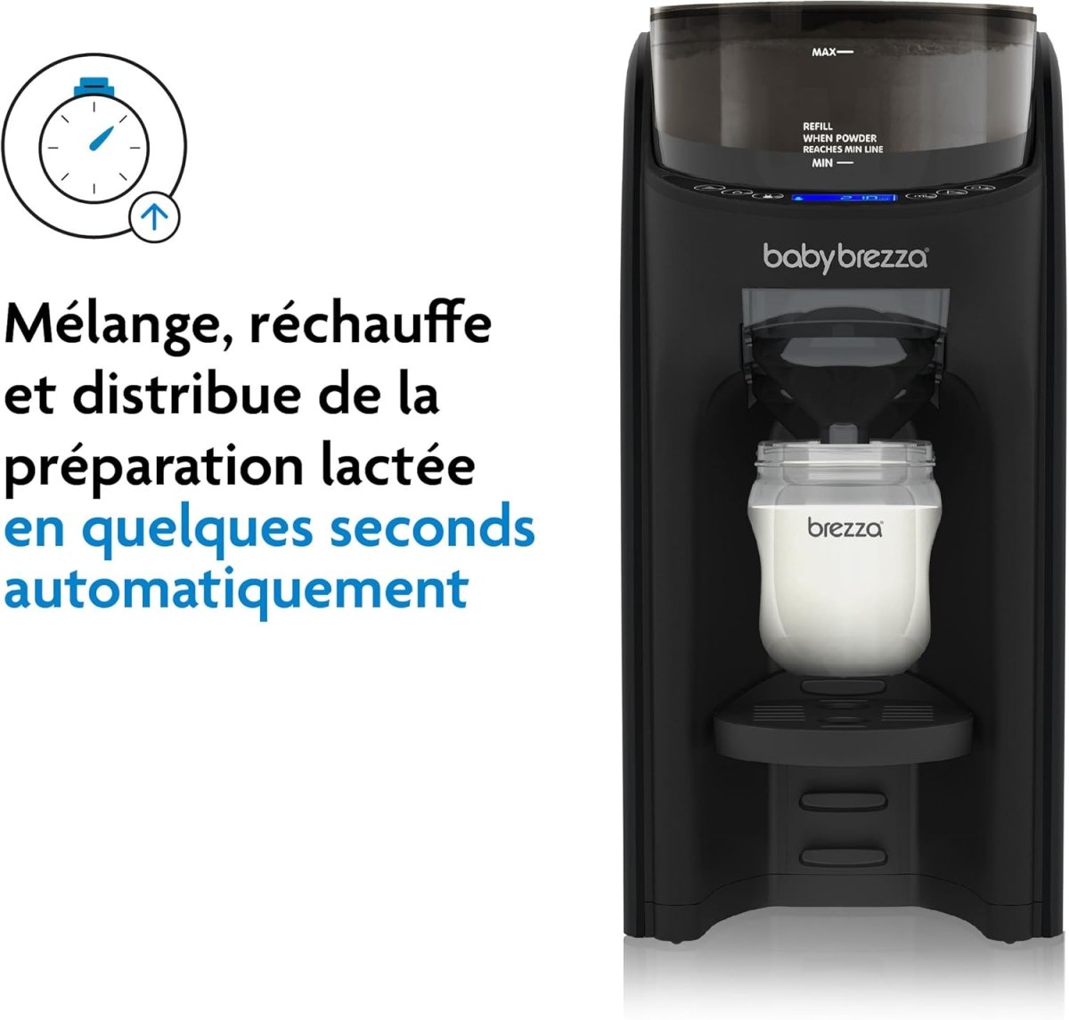 Baby Brezza Formula Pro Advanced Formula Dispenser Machine - Automatically Mix A Warm Formula Bottle Instantly - Easily Make Bottle With Automatic Powder Blending, White - LittleTreasures