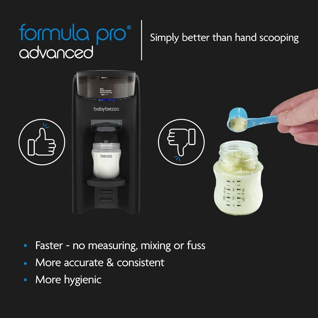 Baby Brezza Formula Pro Advanced Formula Dispenser Machine - Automatically Mix A Warm Formula Bottle Instantly - Easily Make Bottle With Automatic Powder Blending, White - LittleTreasures