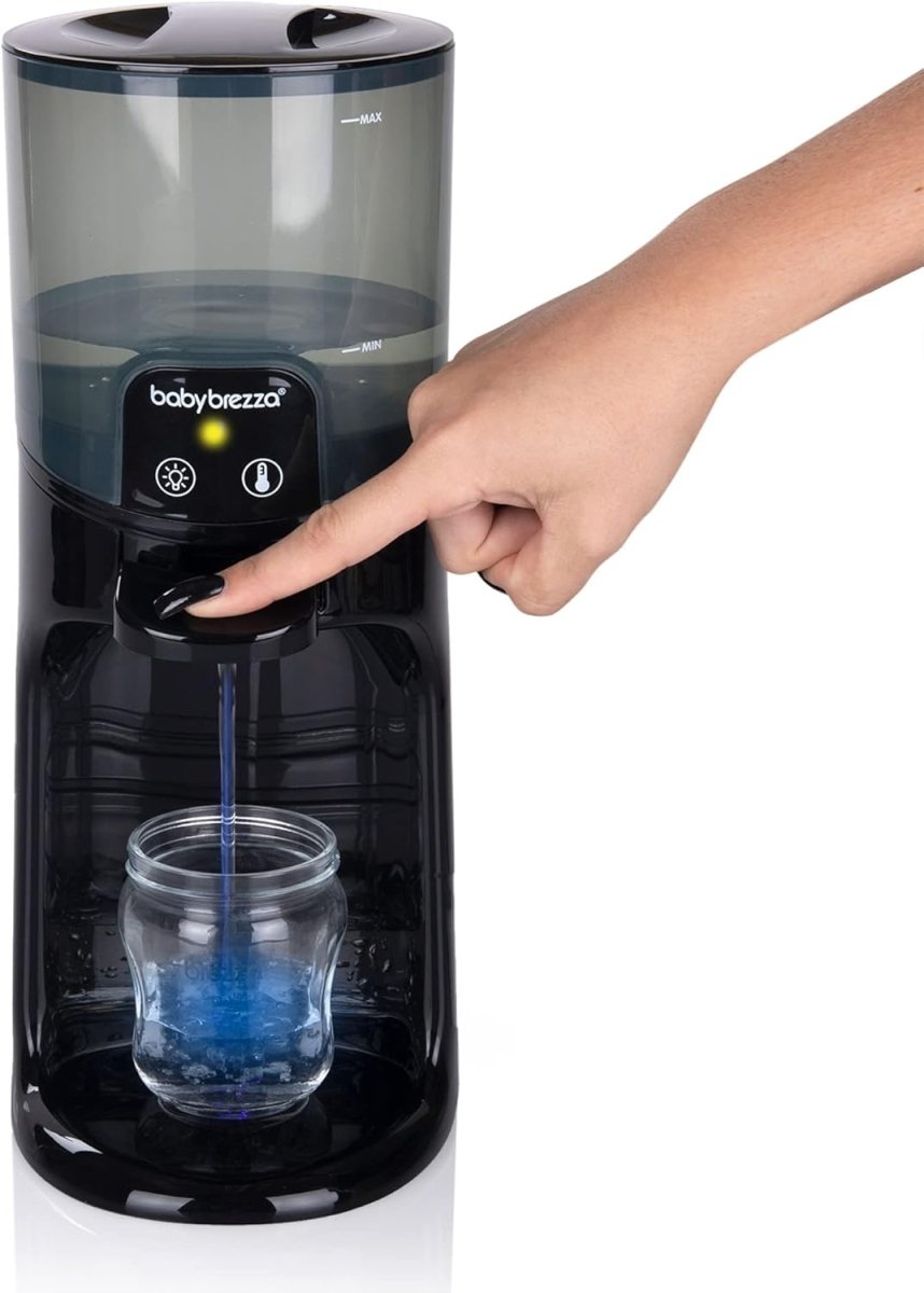 Baby Brezza Instant Warmer Advanced with LED Nightlight - Replaces Traditional Baby Bottle - Instantly Dispense Warm Water at Perfect Baby Bottle Temperature - 24/7, Black,1.0 Count - LittleTreasures