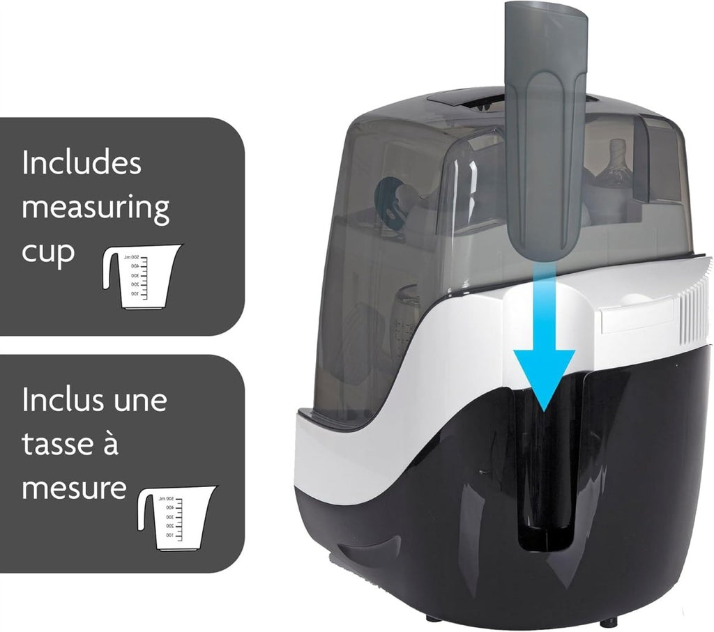 Baby Brezza Superfast 10 Minute Baby Bottle Sterilizer + Dryer - 75% Faster Drying – Universal Electric Steam Sterilization for All Bottles, Pacifiers + Baby Product Parts - LittleTreasures