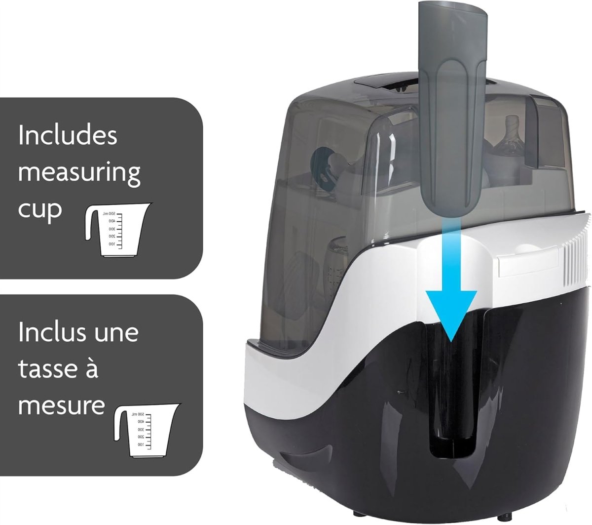 Baby Brezza Superfast 10 Minute Baby Bottle Sterilizer + Dryer - 75% Faster Drying – Universal Electric Steam Sterilization for All Bottles, Pacifiers + Baby Product Parts - LittleTreasures