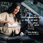 Baby Brezza SuperFast Portable Baby Bottle Warmer – 3x Faster - Travel Breastmilk Warmer and Formula Warmer - Safe, Even Heating - Up to 9oz - No Adapters, Black - LittleTreasures