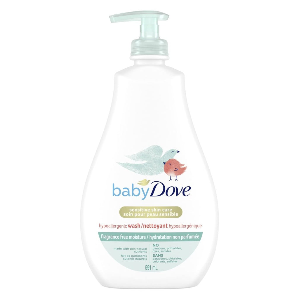Baby Dove Tip to Toe Baby Wash Sensitive Moisture hypoallergenic and fragrance free 591 ml - LittleTreasures