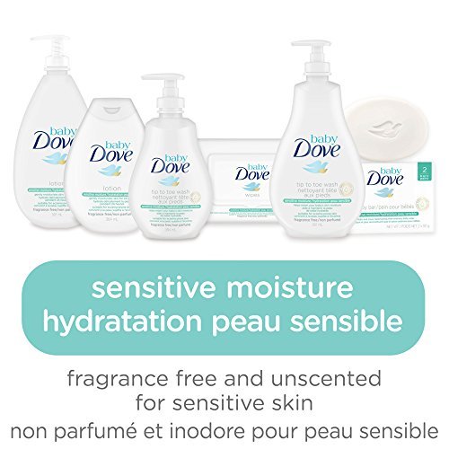 Baby Dove Tip to Toe Baby Wash Sensitive Moisture hypoallergenic and fragrance free 591 ml - LittleTreasures