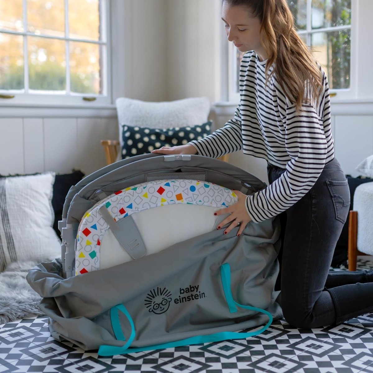 Baby Einstein Kick & Snooze 3 - in - 1 Music & Learning Playard - LittleTreasures