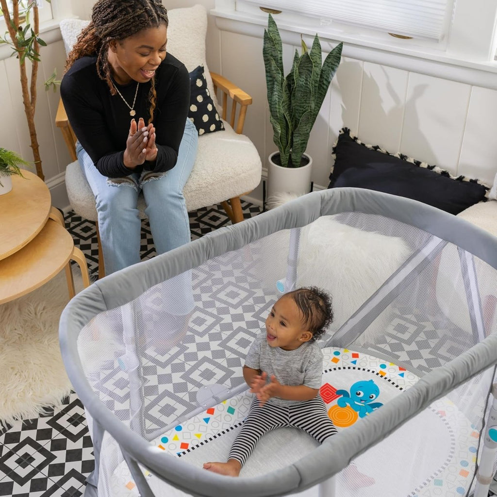 Baby Einstein Kick & Snooze 3 - in - 1 Music & Learning Playard - LittleTreasures
