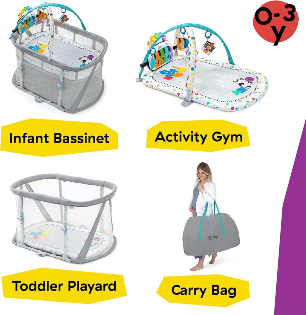 Baby Einstein Kick & Snooze 3 - in - 1 Music & Learning Playard - LittleTreasures