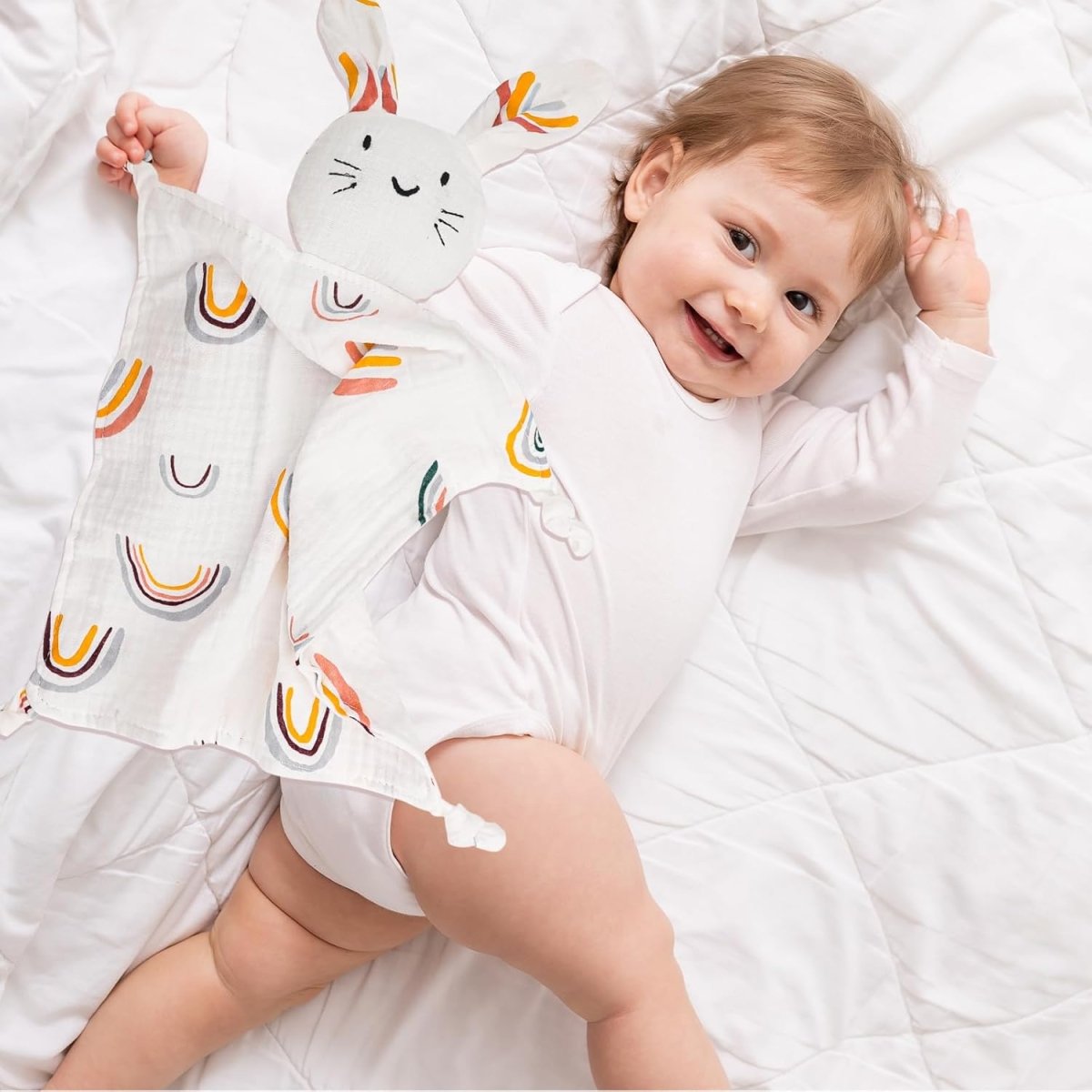 Baby Gift Set,Baby Shower Gifts,New Mom Gifts for Women, 0 - 6 Months for Newborn Essentials Infant Rattle Socks,Blanket Onesies Baby Gift Basket for Girls Boys - LittleTreasures