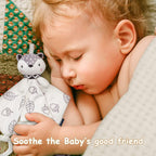 Baby Shower Gifts, Baby Boy Gifts Basket Includes Newborn Blanket Baby Lovey Security Blanket Wooden Rattle Toy, Funny Baby Bibs Socks & Greeting Card - Baby Gift Set Newborn Shower Basket - LittleTreasures