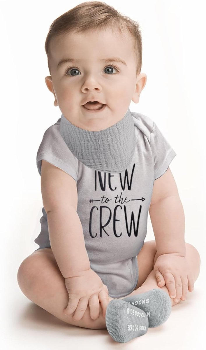 Baby Shower Gifts, Baby Boy Girl Gift Box Set Newborn Baby Blanket , Newborn Lovey Security Blanket, Baby Wooden Rattle Toy, New Born clothes Bibs Socks - LittleTreasures