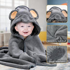 Baby Shower Gifts, Baby Boy Girl Gift Box Set Newborn Baby Blanket , Newborn Lovey Security Blanket, Baby Wooden Rattle Toy, New Born clothes Bibs Socks - LittleTreasures