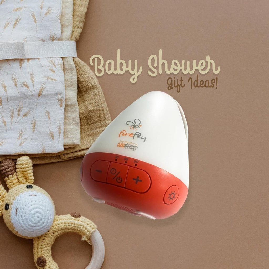 baby Shusher Firefly Soother for Crying Infants with Nightlight - White Noise Sound Machine, Sleep Aid for Newborns, Crib Essentials, USB Rechargeable - 1 Count - LittleTreasures