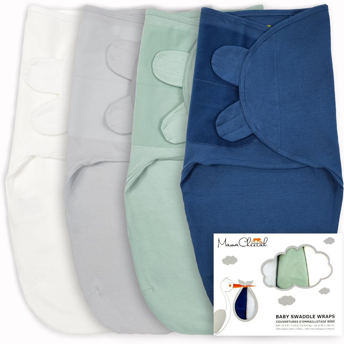 Baby Swaddle Sack, Organic Swaddle Blanket, Newborn Swaddle Sleep Sacks, Adjustable Infant Swaddle Wrap, Easy Swaddles for Boy Girl 0 - 3 Month, Baby Essentials, Nursery Swaddling, 3 - Pack, Grey - LittleTreasures