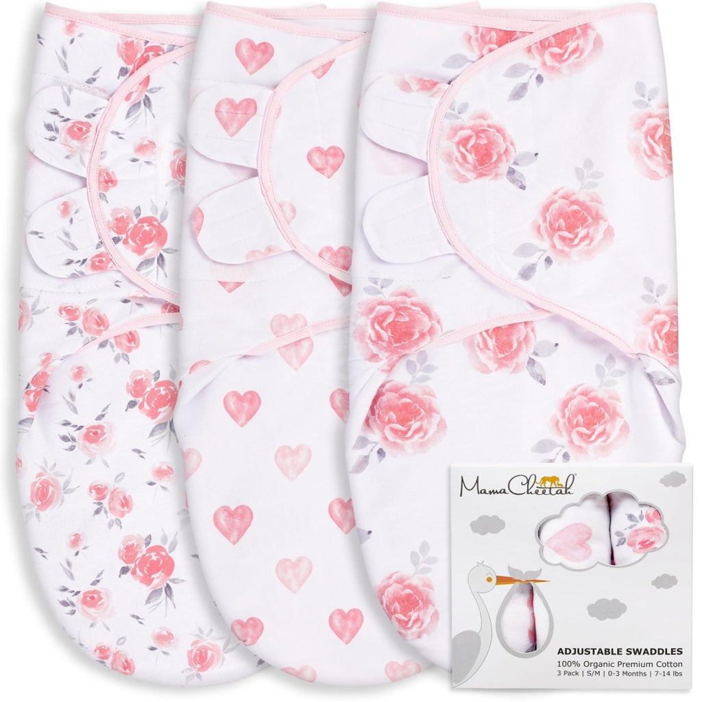 Baby Swaddle Sack, Organic Swaddle Blanket, Newborn Swaddle Sleep Sacks, Adjustable Infant Swaddle Wrap, Easy Swaddles for Boy Girl 0 - 3 Month, Baby Essentials, Nursery Swaddling, 3 - Pack, Grey - LittleTreasures