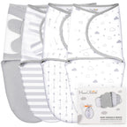 Baby Swaddle Sack, Organic Swaddle Blanket, Newborn Swaddle Sleep Sacks, Adjustable Infant Swaddle Wrap, Easy Swaddles for Boy Girl 0 - 3 Month, Baby Essentials, Nursery Swaddling, 3 - Pack, Grey - LittleTreasures
