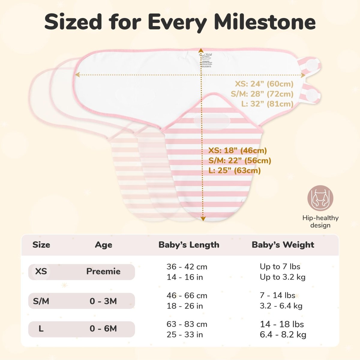 Baby Swaddle Sack, Organic Swaddle Blanket, Newborn Swaddle Sleep Sacks, Adjustable Infant Swaddle Wrap, Easy Swaddles for Boy Girl 0 - 3 Month, Baby Essentials, Nursery Swaddling, 3 - Pack, Grey - LittleTreasures