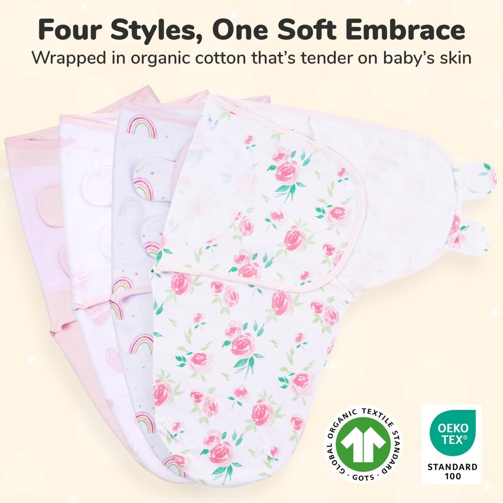 Baby Swaddle Sack, Organic Swaddle Blanket, Newborn Swaddle Sleep Sacks, Adjustable Infant Swaddle Wrap, Easy Swaddles for Boy Girl 0 - 3 Month, Baby Essentials, Nursery Swaddling, 3 - Pack, Grey - LittleTreasures