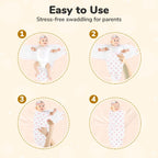 Baby Swaddle Sack, Organic Swaddle Blanket, Newborn Swaddle Sleep Sacks, Adjustable Infant Swaddle Wrap, Easy Swaddles for Boy Girl 0 - 3 Month, Baby Essentials, Nursery Swaddling, 3 - Pack, Grey - LittleTreasures