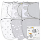 Baby Swaddle Sack, Organic Swaddle Blanket, Newborn Swaddle Sleep Sacks, Adjustable Infant Swaddle Wrap, Easy Swaddles for Boy Girl 0 - 3 Month, Baby Essentials, Nursery Swaddling, 3 - Pack, Grey - LittleTreasures