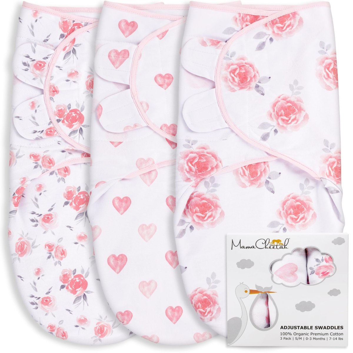 Baby Swaddle Sack, Organic Swaddle Blanket, Newborn Swaddle Sleep Sacks, Adjustable Infant Swaddle Wrap, Easy Swaddles for Boy Girl 0 - 3 Month, Baby Essentials, Nursery Swaddling, 3 - Pack, Grey - LittleTreasures