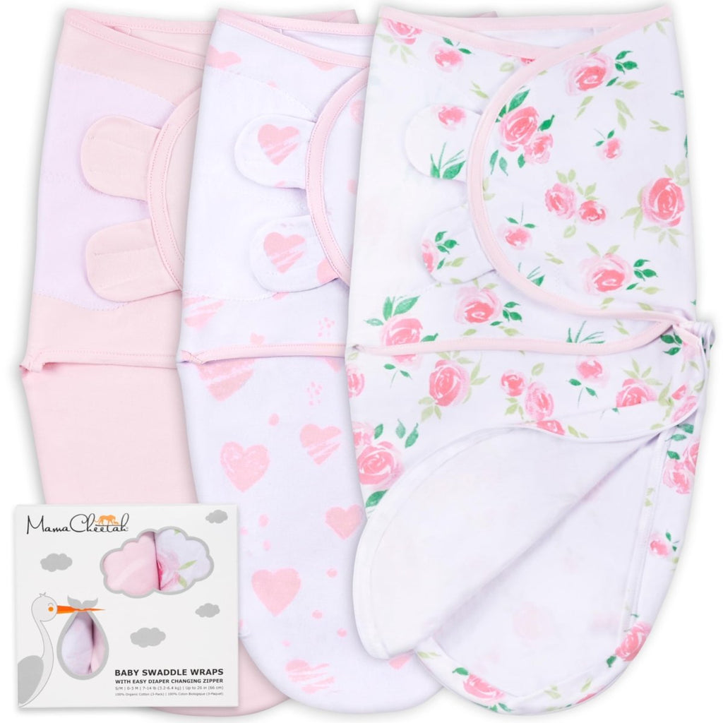 Baby Swaddle Sack, Organic Swaddle Blanket, Newborn Swaddle Sleep Sacks, Adjustable Infant Swaddle Wrap, Easy Swaddles for Boy Girl 0 - 3 Month, Baby Essentials, Nursery Swaddling, 3 - Pack, Grey - LittleTreasures