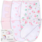 Baby Swaddle Sack, Organic Swaddle Blanket, Newborn Swaddle Sleep Sacks, Adjustable Infant Swaddle Wrap, Easy Swaddles for Boy Girl 0 - 3 Month, Baby Essentials, Nursery Swaddling, 3 - Pack, Grey - LittleTreasures