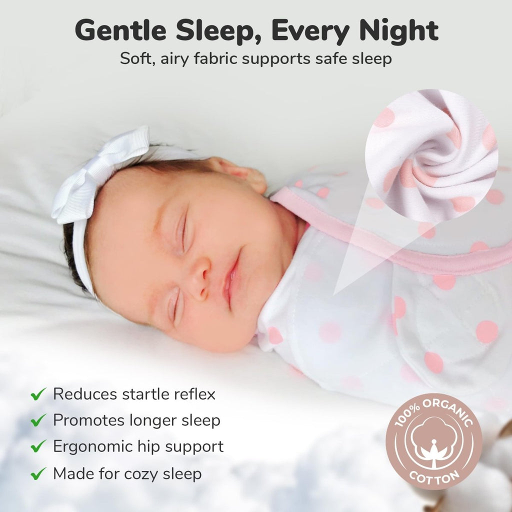 Baby Swaddle Sack, Organic Swaddle Blanket, Newborn Swaddle Sleep Sacks, Adjustable Infant Swaddle Wrap, Easy Swaddles for Boy Girl 0 - 3 Month, Baby Essentials, Nursery Swaddling, 3 - Pack, Grey - LittleTreasures