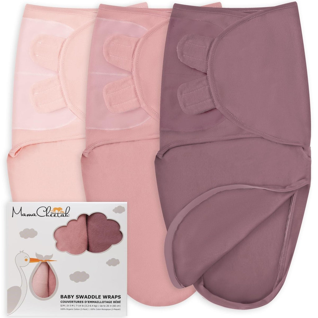 Baby Swaddle Sack, Organic Swaddle Blanket, Newborn Swaddle Sleep Sacks, Adjustable Infant Swaddle Wrap, Easy Swaddles for Boy Girl 0 - 3 Month, Baby Essentials, Nursery Swaddling, 3 - Pack, Grey - LittleTreasures