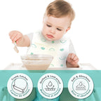 Baby Works Disposable Bibs with Crumb Catcher, 20 Count - Biodegradable and Compostable Baby Bibs - Quilted and Leak - Proof - LittleTreasures