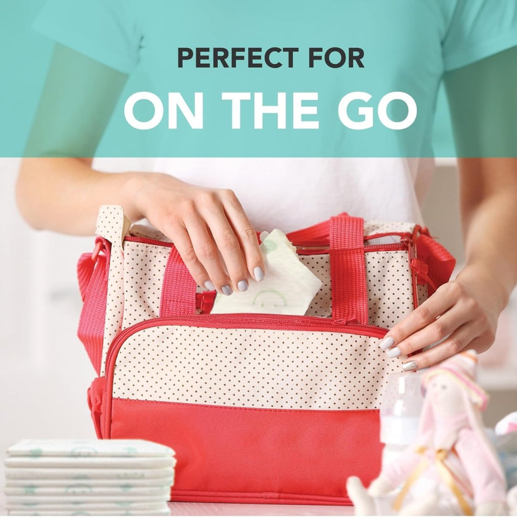 Baby Works Disposable Bibs with Crumb Catcher, 20 Count - Biodegradable and Compostable Baby Bibs - Quilted and Leak - Proof - LittleTreasures