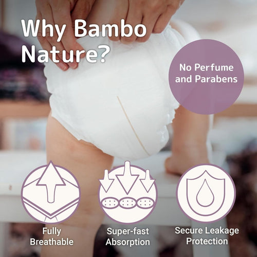 Bambo Nature Hypoallergenic Baby Diapers, Eco - Labeled Diapers, Enhanced Leakage Protection, Totally Chlorine - free, Skin Friendly, and Super Absorbent - Size 4 (27 Count) - LittleTreasures