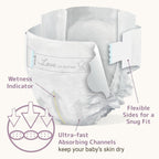 Bambo Nature Premium Baby Diapers (SIZES 0 TO 6 AVAILABLE), Size 1, 36 Count - LittleTreasures