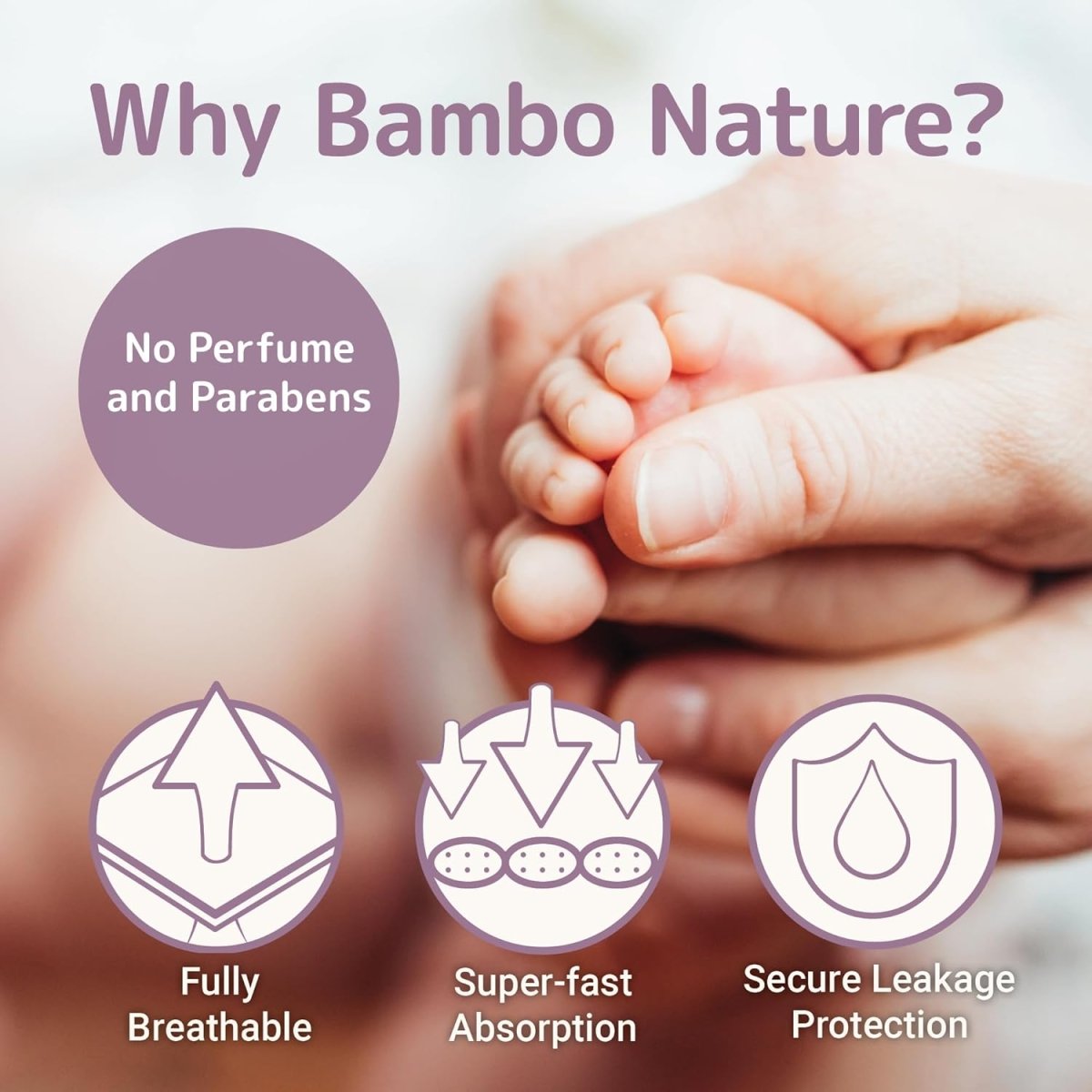 Bambo Nature Premium Baby Diapers (SIZES 0 TO 6 AVAILABLE), Size 1, 36 Count - LittleTreasures