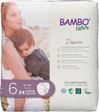 Bambo Nature Premium Baby Diapers (SIZES 0 TO 6 AVAILABLE), Size 1, 36 Count - LittleTreasures
