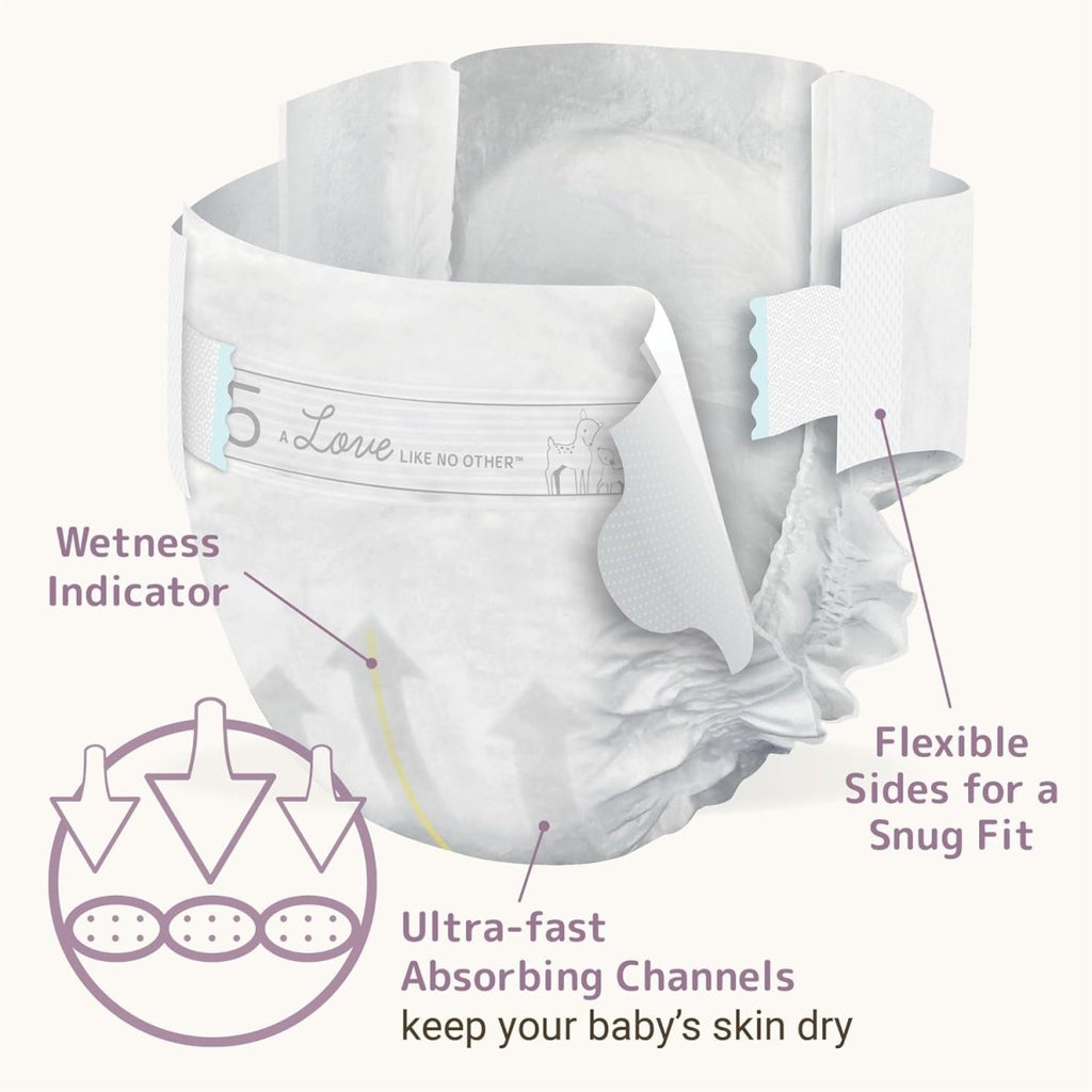 Bambo Nature Premium Eco - Friendly Baby Diapers (SIZES 1 TO 6 AVAILABLE), Size 5, 25 Count - LittleTreasures