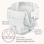 Bambo Nature Premium Eco - Friendly Baby Diapers (SIZES 1 TO 6 AVAILABLE), Size 5, 25 Count - LittleTreasures