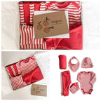 Bamboo Baby Capsule Gift Box - Berry Stripe & Berry - LittleTreasures