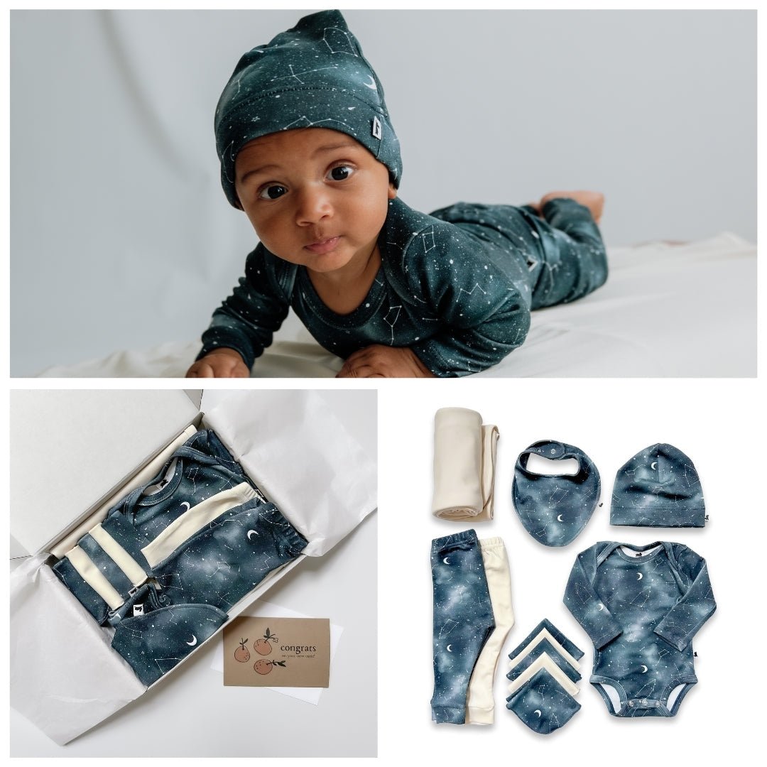 Bamboo Baby Capsule Gift Box - Night Sky & Cream - LittleTreasures