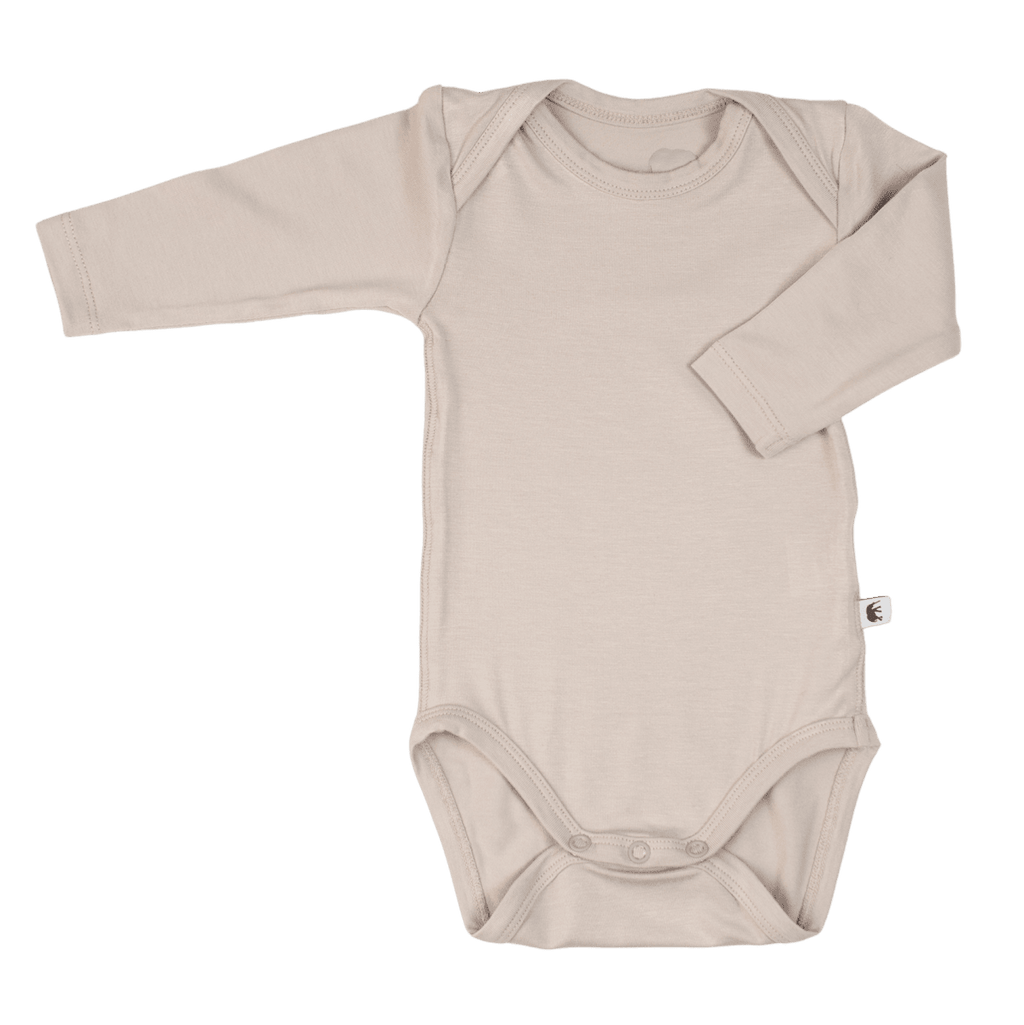 Bamboo Baby Long Sleeve Body - GREY - LittleTreasures