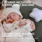 Bblüv - Stär – Portable Night Light Kids & Baby Sound Machine 2 in 1 – 15 Songs – Calming White Noise Machine – Heartbeat or Waves Sound – Auto Shut - Off Timer – Adjustable Volume – Ideal for Nursery - LittleTreasures