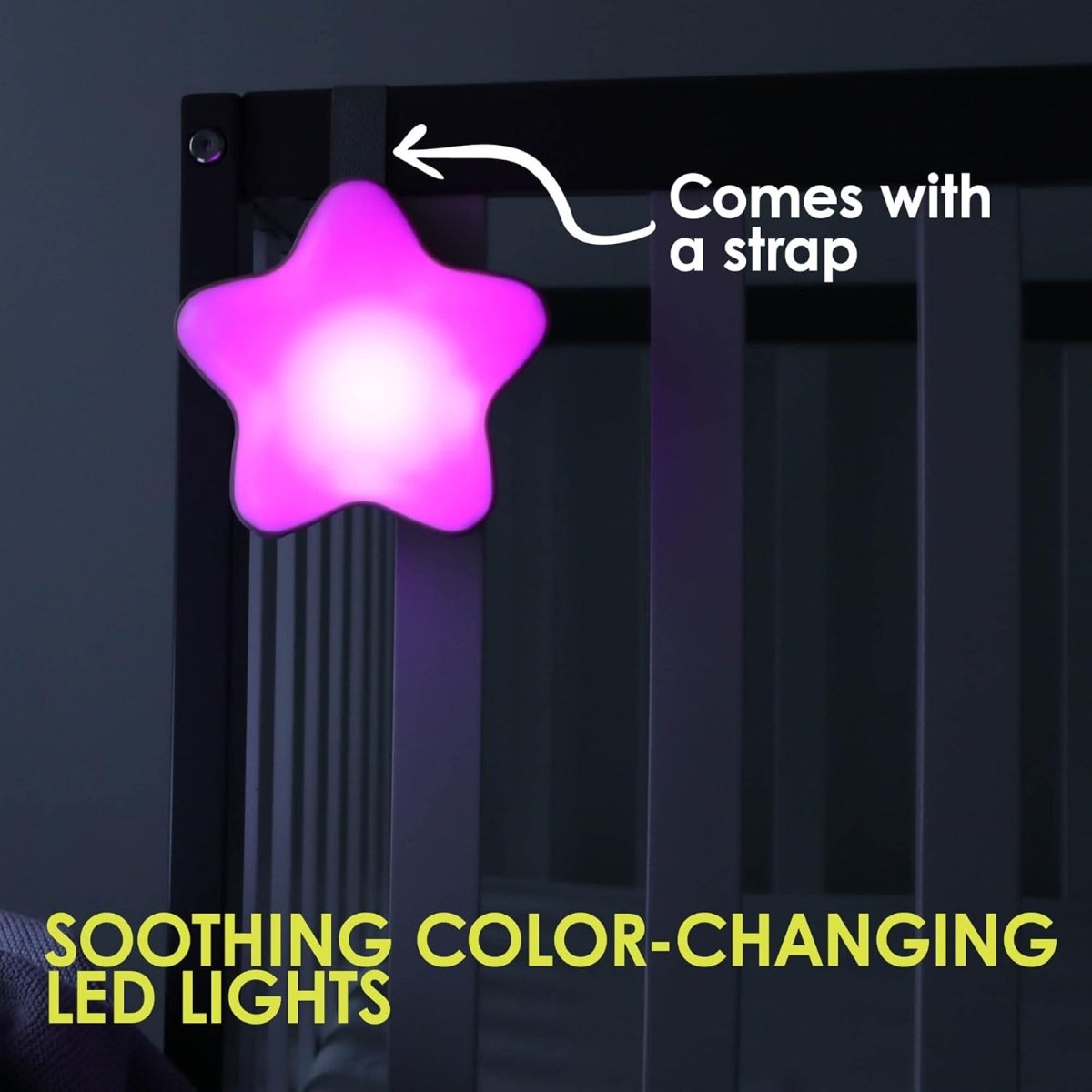 Bblüv - Stär – Portable Night Light Kids & Baby Sound Machine 2 in 1 – 15 Songs – Calming White Noise Machine – Heartbeat or Waves Sound – Auto Shut - Off Timer – Adjustable Volume – Ideal for Nursery - LittleTreasures