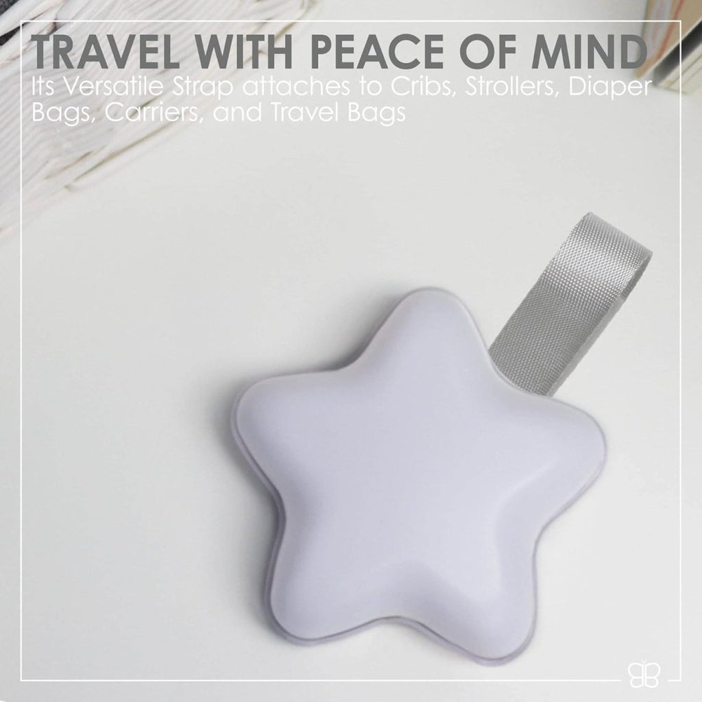 Bblüv - Stär – Portable Night Light Kids & Baby Sound Machine 2 in 1 – 15 Songs – Calming White Noise Machine – Heartbeat or Waves Sound – Auto Shut - Off Timer – Adjustable Volume – Ideal for Nursery - LittleTreasures